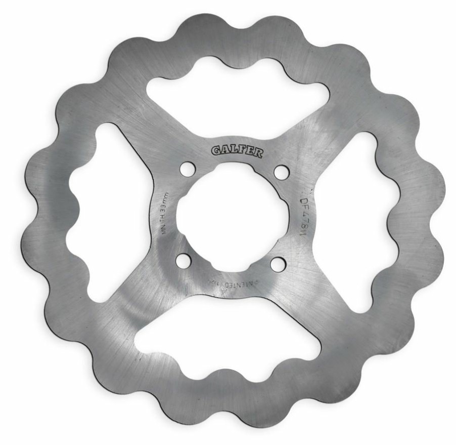 Rotores De Freno | Galfer 244Mm Solid Mount Wave® Rotor Rear Disc Df478W