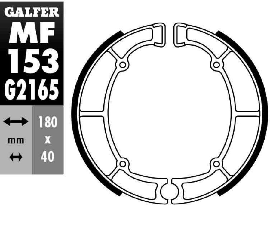 Pastillas De Freno | Galfer Brake Shoe Rear Pads Mf153