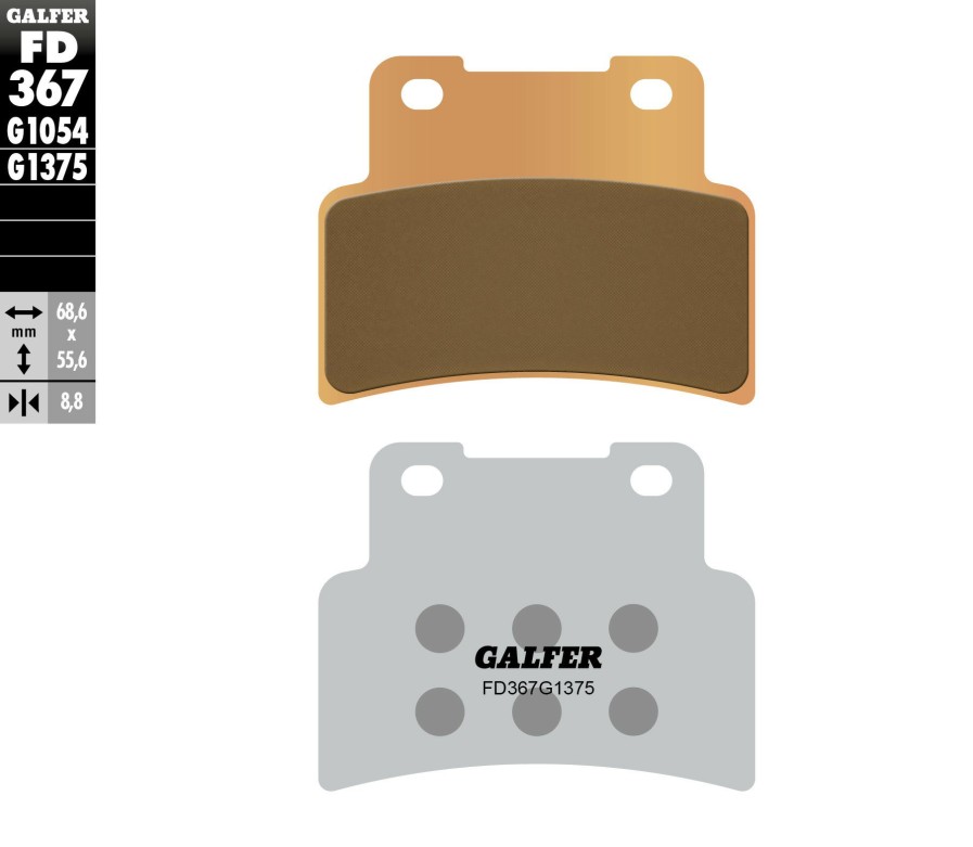 Pastillas De Freno | Galfer Hh Sintered Ceramic Compound Front Pads Fd367G1375