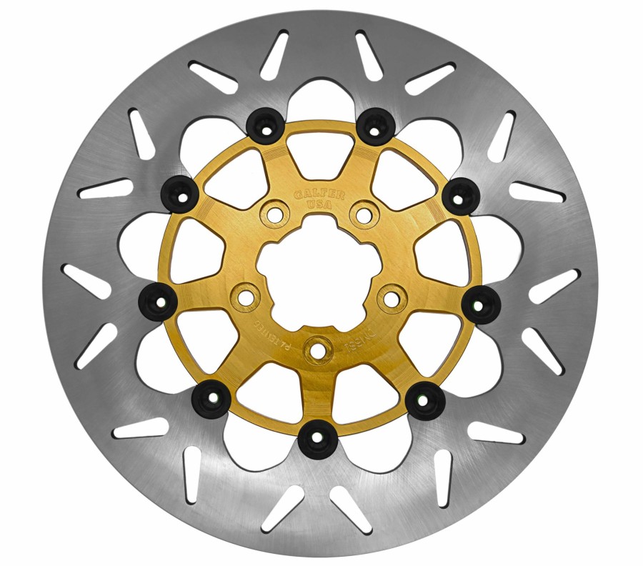 Rotores De Freno | Galfer 11.8 Floating Round Rotor Gold Carrier Rear Disc Df681Cvs-G