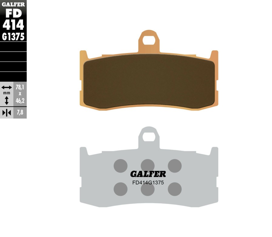 Pastillas De Freno | Galfer Hh Sintered Ceramic Compound Front Pads Fd414G1375