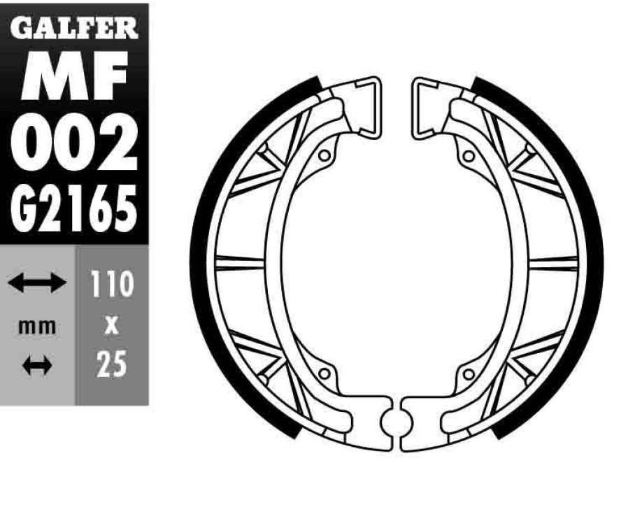 Pastillas De Freno | Galfer Brake Shoe Front Pads Rear Pads Mf002