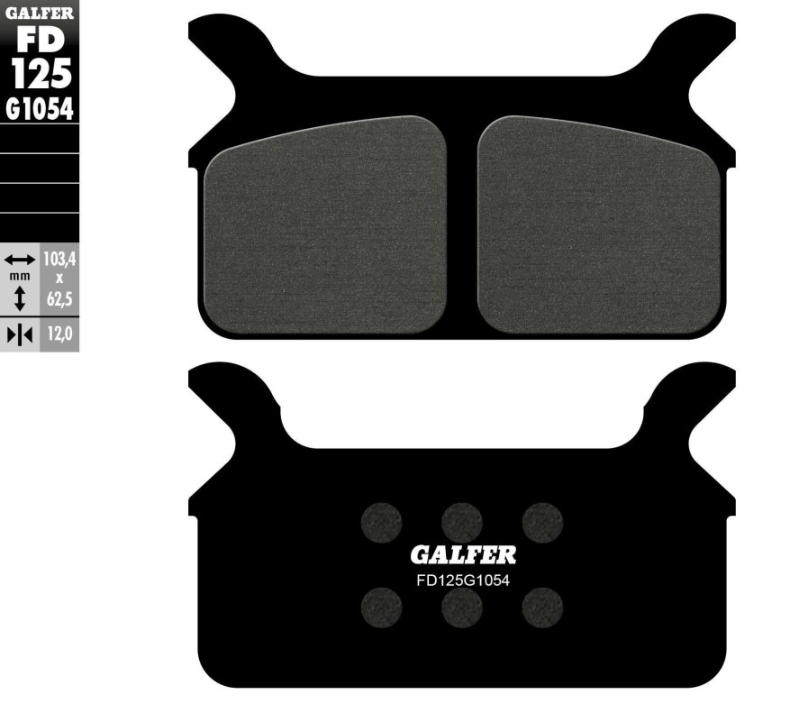 Pastillas De Freno | Galfer Semi-Metallic Compound Rear Pads Fd125G1054