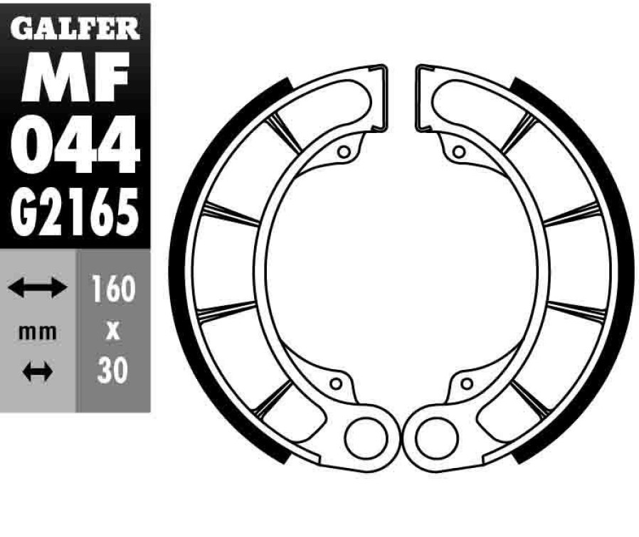 Pastillas De Freno | Galfer Brake Shoe Rear Pads Mf044