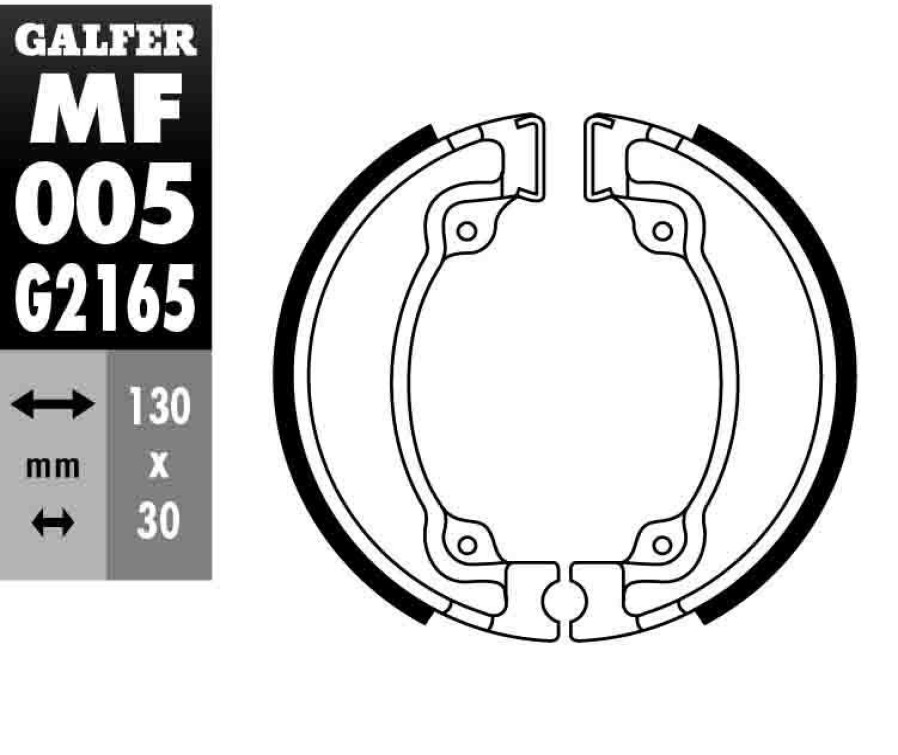 Pastillas De Freno | Galfer Brake Shoe Rear Pads Mf005