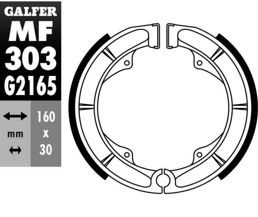 Pastillas De Freno | Galfer Brake Shoe Rear Pads Mf303