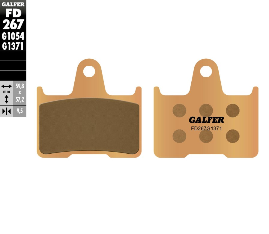 Pastillas De Freno | Galfer Hh Sintered Compound Rear Pads Fd267G1371