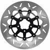 Rotores De Freno | Galfer 11.8 Floating Round Rotor Black Carrier With Silver Contrast Cut Rear Disc Df681Cvs-B