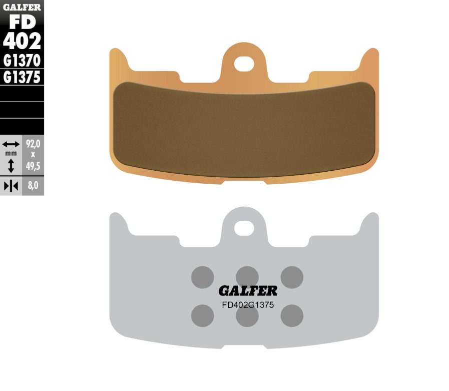 Pastillas De Freno | Galfer Hh Sintered Ceramic Compound Front Pads Fd402G1375