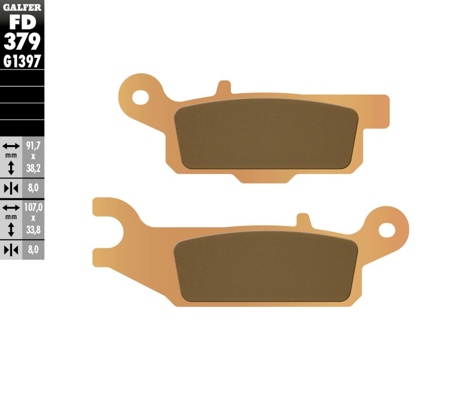 Pastillas De Freno | Galfer Hh Sintered Compound Front Left Pads Front Right Pads Fd379G1397