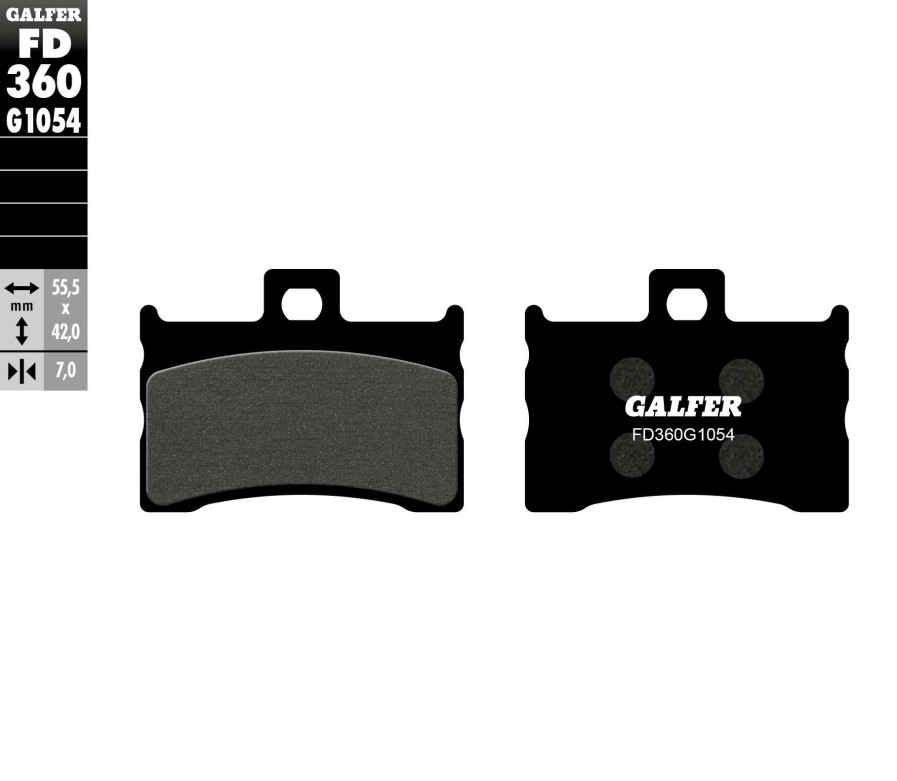 Pastillas De Freno | Galfer Semi-Metallic Compound Front Pads Rear Pads Fd360G1054