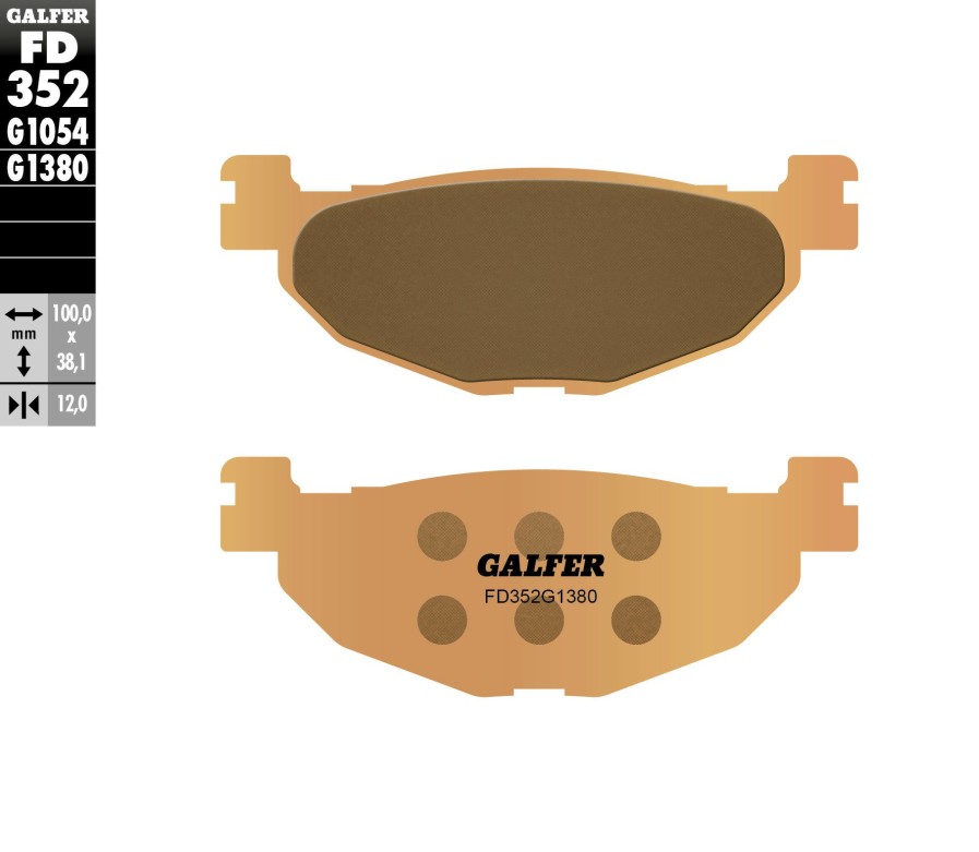 Pastillas De Freno | Galfer Hh Sintered Compound Rear Pads Fd352G1380