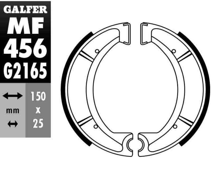 Pastillas De Freno | Galfer Brake Shoe Rear Pads Mf456