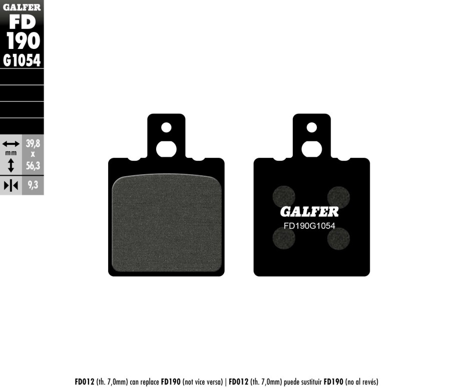 Pastillas De Freno | Galfer Semi-Metallic Compound Rear Pads Fd190G1054