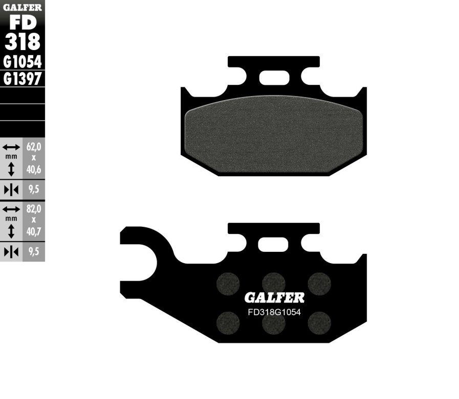 Pastillas De Freno | Galfer Semi-Metallic Compound Rear Pads Front Pads Fd318G1054