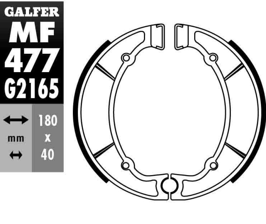 Pastillas De Freno | Galfer Brake Shoe Rear Pads Mf477