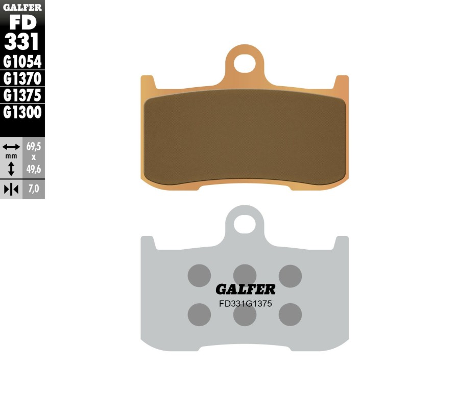 Pastillas De Freno | Galfer Hh Sintered Ceramic Compound Front Pads Fd331G1375