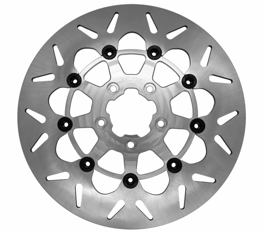 Rotores De Freno | Galfer 11.8 Floating Round Rotor Polished Carrier Rear Disc Df681Cvs-P