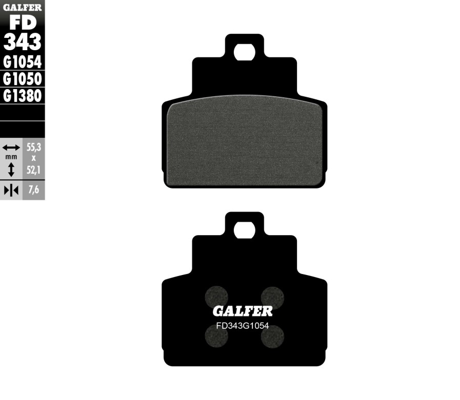 Pastillas De Freno | Galfer Semi-Metallic Compound Rear Pads Fd343G1054